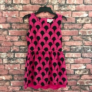 Julie Brown Mini Dress in Pink and Black